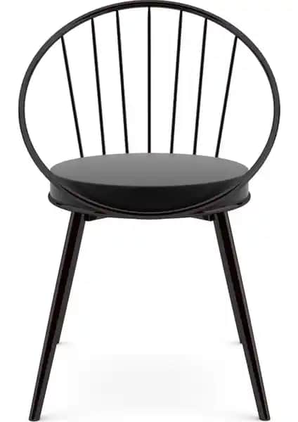 Ev Demo Eylül Metal Tel Sandalye Siyah Modern ve Dayanıklı Tasarım Özellikleri