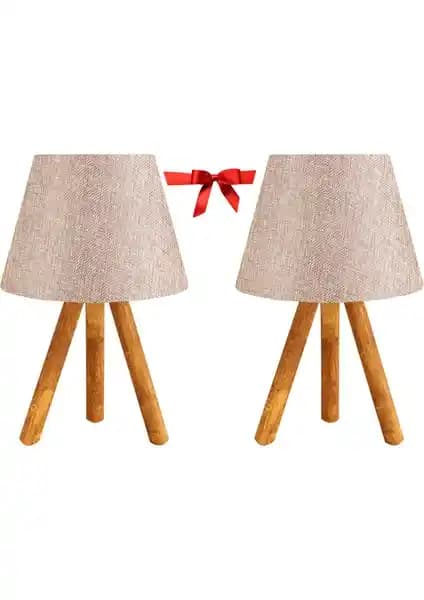 Evlight İkili Abajur Seti Şık ve Modern Dekoratif Aydınlatma Çözümü