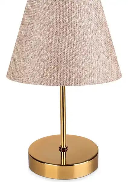 Evlight Nura Gold Abajur: Estetik ve İşlevselliği Bir Arada Sunan Dekoratif Aydınlatma Çözümü