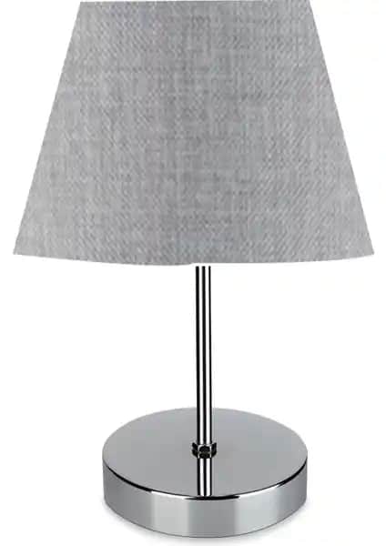 Evlight Nura Krom Abajur: Modern ve Şık Tasarımıyla Ev Dekorasyonunu Tamamlar