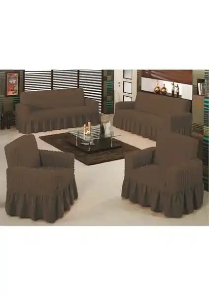 Evory Home Bürümcük Maxi Koltuk Örtüsü Takımı: Şık ve Koruyucu Modern Oturma Alanları İçin