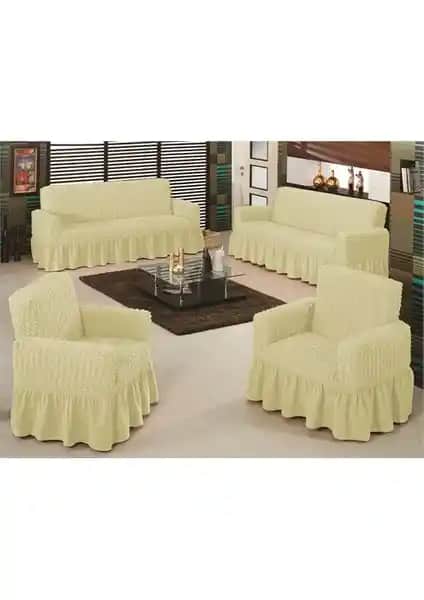 Evory Home Bürümcük Maxi Koltuk Örtüsü Takımı Şık ve Koruyucu Tasarım