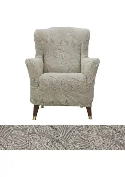 Faiend Jakarlı Likrali Tek Kişilik Koltuk Kılıfı Estetik ve Koruma Sunan Tasarım