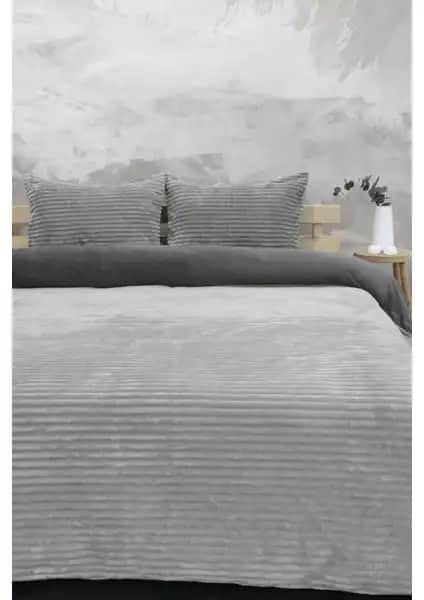 Favora Merinos Eternity Fitilli Peluş Çift Kişilik Nevresim Takımı Modern ve Şık Tasarımıyla Konfor Sağlar