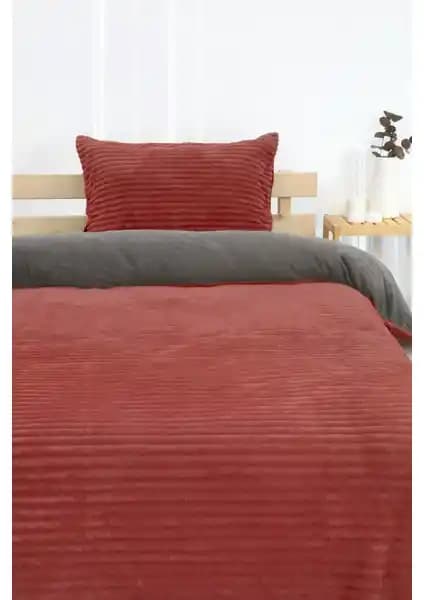 Favora Merinos Eternity Fitilli Peluş Nevresim Takımı Yatak Odası Şıklığı ve Konforu