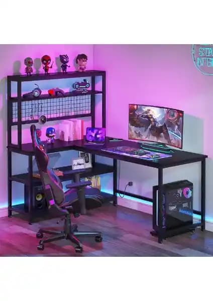 Faween 84010 140CM Modern Çok Fonksiyonlu Oyuncu Masası Günlük Kullanım İçin