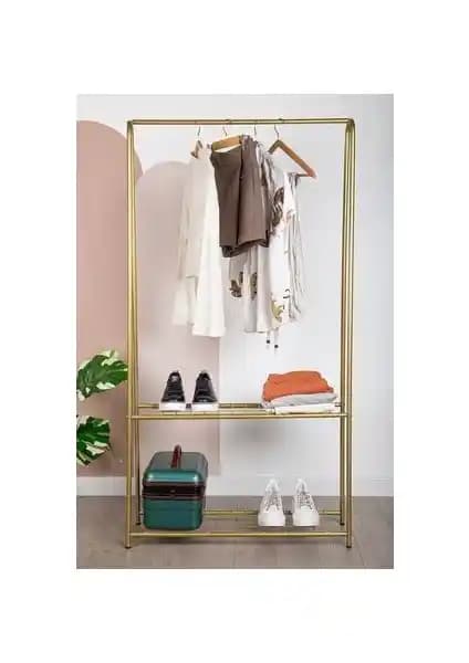 Fec Reklam Gold Raflı Metal Askılık Modern ve Dayanıklı Tasarımıyla Dekorunuza Şıklık Katıyor