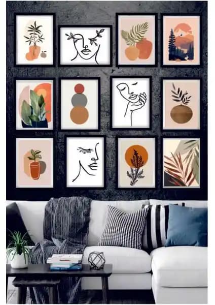 Fil Design Fi Design MDF Tablo Seti Modern ve Sağlıklı Duvar Dekoru Seçeneği