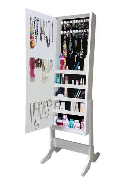 First Mobilya Number One Demonte Çok Amaçlı Takı Dolabı Modern ve Şık Tasarımıyla Kullanıma Hazır