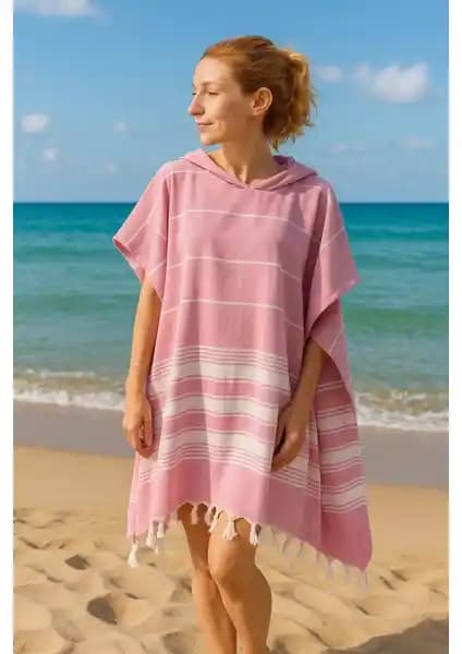 Formeya %100 Pamuklu Yetişkin Peştemal Panço Şık ve Fonksiyonel Kullanım İçin Uygun