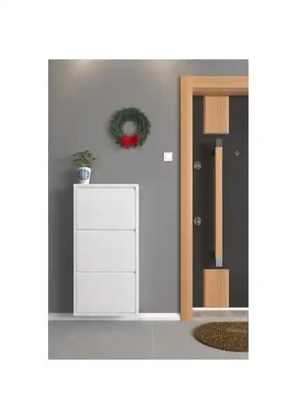 Formood Üçlü Metal Ayakkabılık Beyaz: Dayanıklı ve Şık Saklama Çözümü