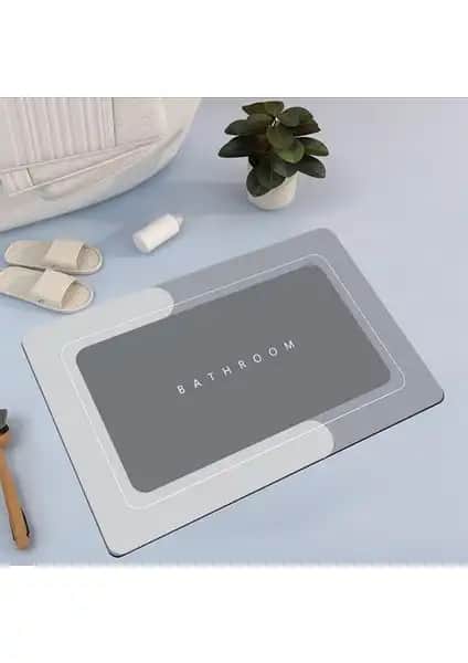 FSM Su Emici Paspas Diatom 40x60 Kare Yüksek Emicilik ve Kaymaz Güvenlik Özellikleriyle