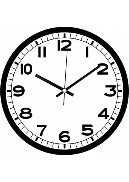 Galaxy 216-1 Serisi Metal Görünümlü Sessiz Akar Duvar Saati: Modern ve Şık Dekoratif Tasarım