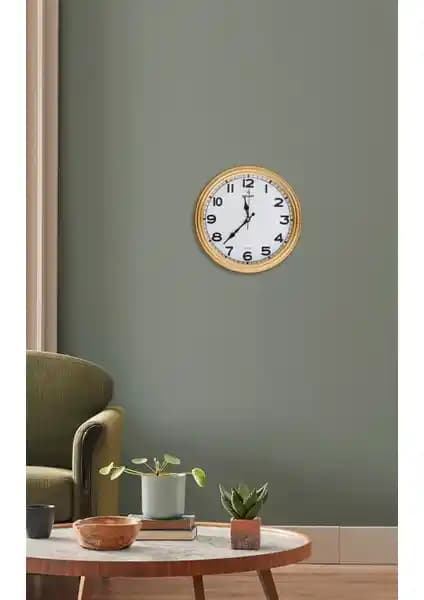 Galaxy Modern 200-A Altın Renk Duvar Saati: Şık ve Dayanıklı Tasarım Özellikleri