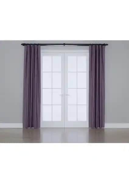 Gauze Blackout Karartma Perdeler Lila Renkli Modern İç Mekan Tasarımı İçin Uygun