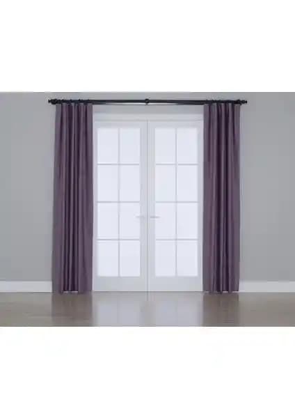 Gauze Blackout Karartma Perdeler Lila Renkli Modern İç Mekan Tasarımı İçin Uygun