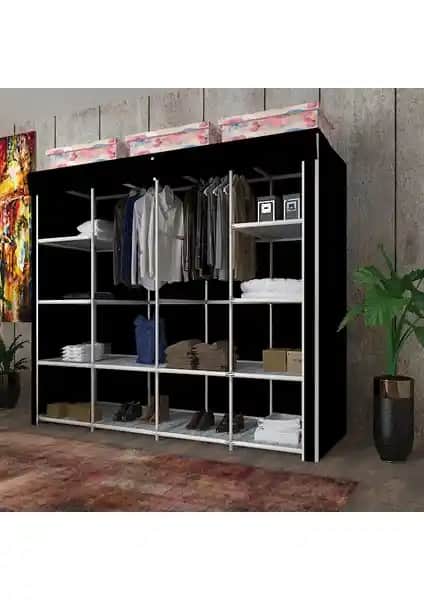 Geniş Depolama Alanına Sahip Çift Askılı Cimrikese Bez Dolap İncelemesi