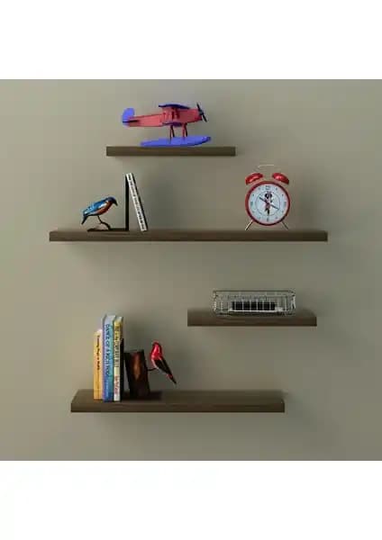 Gizli Bağlantılı Duvar Rafı Modern İç Mekanlar İçin Şık ve Dayanıklı Depolama Çözümü