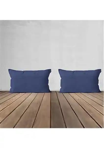 Goccia 2'li Kadife Dokulu Dikdörtgen Kırlent Kılıfı Ev Dekorasyonunda Şıklık ve Dayanıklılık