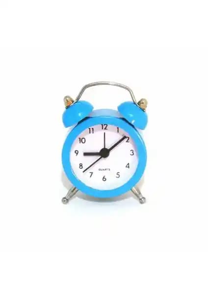 Gold Dekor Mini Çalar Saat Mavi: Şık Tasarımı ve Pratik Kullanımıyla Günlük Hayatınıza Uyum Sağlar