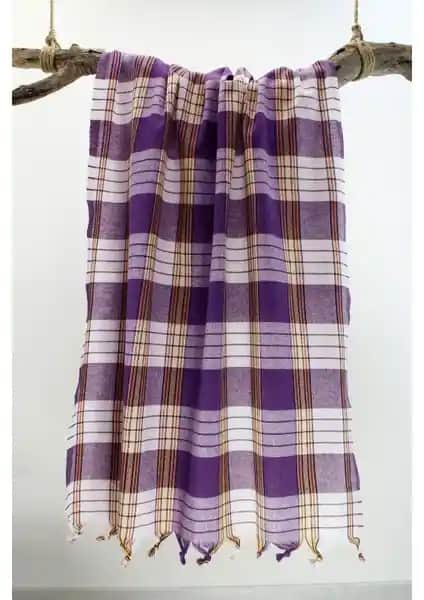 GOLDRİSE Bedinn Mor Peştemal: Geleneksel Türk Hamamı ve Çok Yönlü Kullanım İçin Ideal