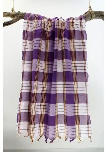 GOLDRİSE Bedinn Mor Peştemal: Geleneksel Türk Hamamı ve Çok Yönlü Kullanım İçin Ideal