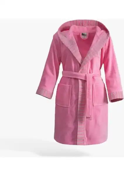 Green Black Relax Pembe Kız Çocuk Bornozuyla Konfor ve Kalitenin Buluşması