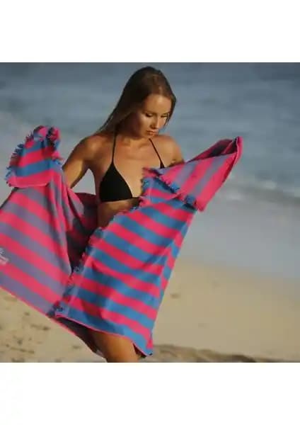 Green Petition Maris Azure: Sürdürülebilir ve Şık Doğa Dostu Plaj Havlusu Tanıtımı