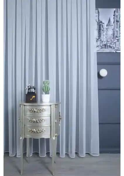 Grek Petek Zemin 1-3 Sık Pileli Kurşunlu Tül Perde: Modern ve Dayanıklı Ev Dekorasyonu İçin