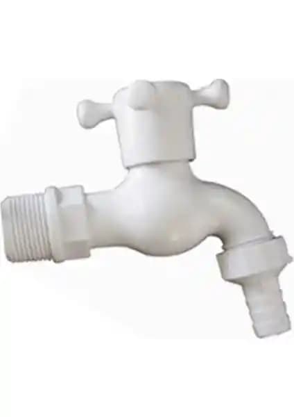 Güçlü Plastik Bahçe Musluğu 1/2 İnç Standart Bağlantı ve Uzun Ömürlü Kullanım İmkanı