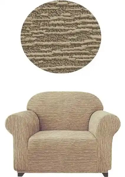 GüzelEvim Tekstil Jakar Düz Desenli Tekli Koltuk Kılıfı Estetik ve Koruyucu Çözüm