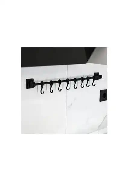 Hagen Güçlü Yapıştırma 8'li Askı Rayı 55 cm ile Pratik ve Dayanıklı Duvar Askısı