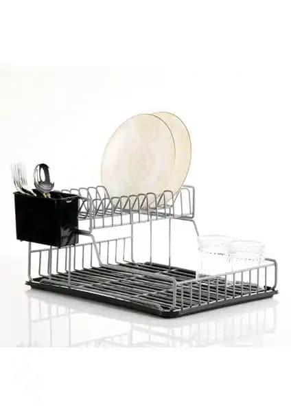 Hagen Paslanmaz Çift Katlı Bulaşık Sepeti ile Mutfakta Hijyen ve Düzeni Sağlamanın Yolu