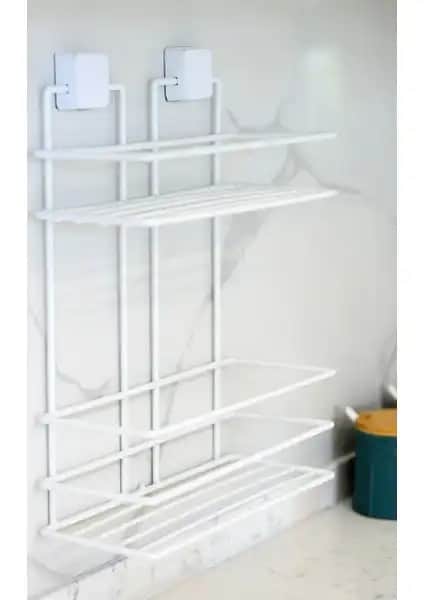 Hagen Paslanmaz Yapışkanlı Banyo Rafı: Dayanıklı ve Kolay Montajlı Duşakabin Rafı