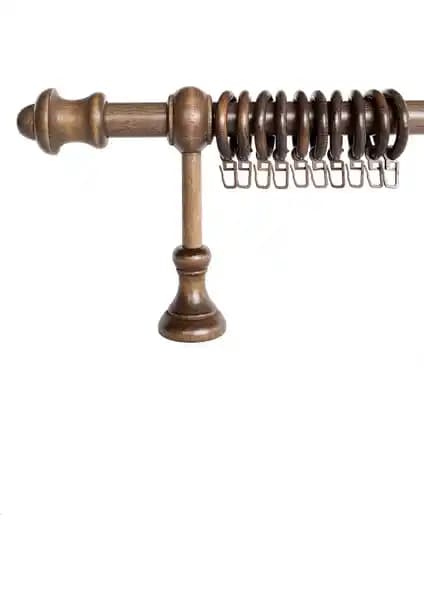 Halim Perdesan 125 cm Ceviz Koyu Kahve Ahşap Rustik Perde Askısı Özellikleri ve Kullanım İpuçları