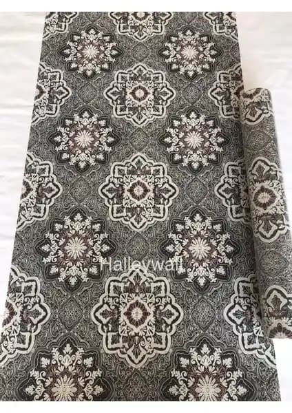 Halleywall 2936 Siyah Bordo 3D Duvar Kağıdı Modern ve Estetik Mekan Dekorasyonu İçin