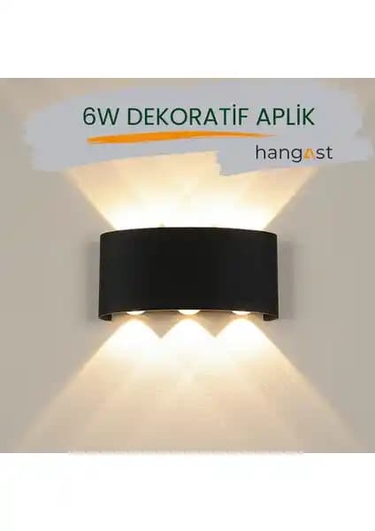 Hangast HE-001 Dekoratif Çift Yönlü LED Duvar Aydınlatma İç ve Dış Mekanlar için