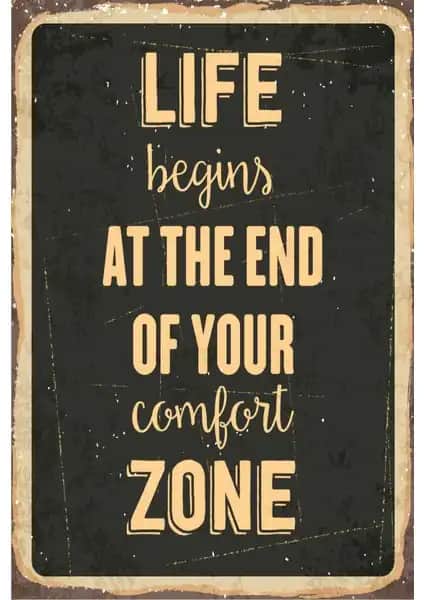 Hayat Motivasyon Retro Vintage Ahşap Poster Dekorasyon Parçası 20x30 cm