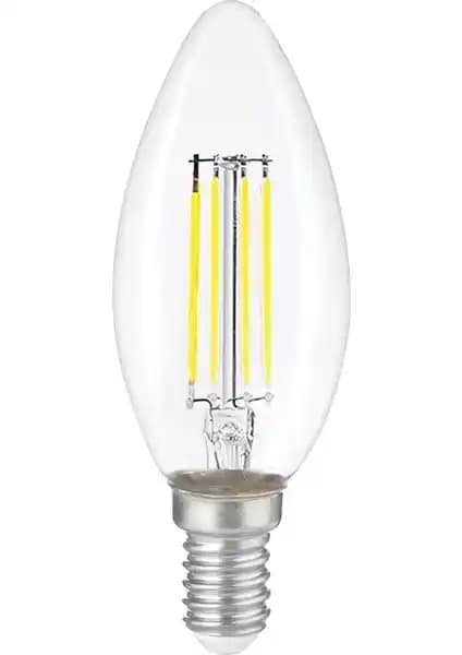 Heka E14 LED Filamanlı Rustik Ampul 6W 6500K Beyaz Işık ERD-93 Modern ve Vintage Dekorasyonlar İçin