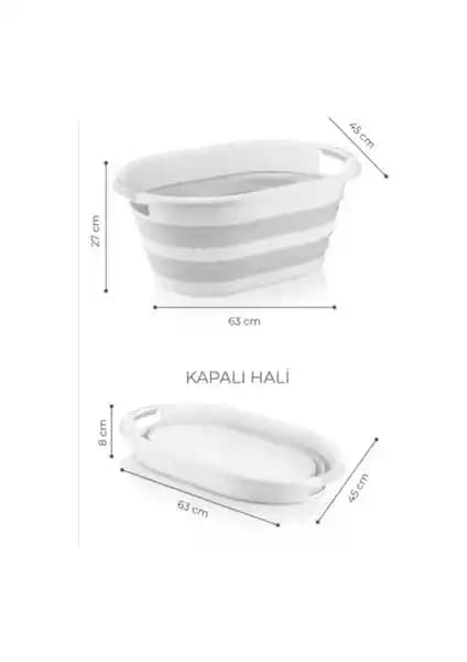 Hobby Life Katlanabilir Çamaşır Sepeti Geniş Kapasite ve Kolay Saklama Özelliğiyle