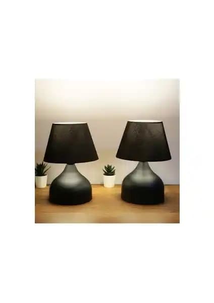 Homing Milano 2'li Metal Gövdeli Abajur Seti Modern ve Şık İç Mekan Aydınlatması