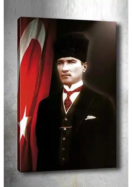 İdora Mustafa Kemal Atatürk Kanvas Tablo: Modern ve Anlamlı Dekorasyon Parçası
