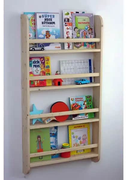 İhlas Montessori Kitaplık: Doğal Ahşap Çocuk Odası İçin Fonksiyonel ve Estetik Çözüm