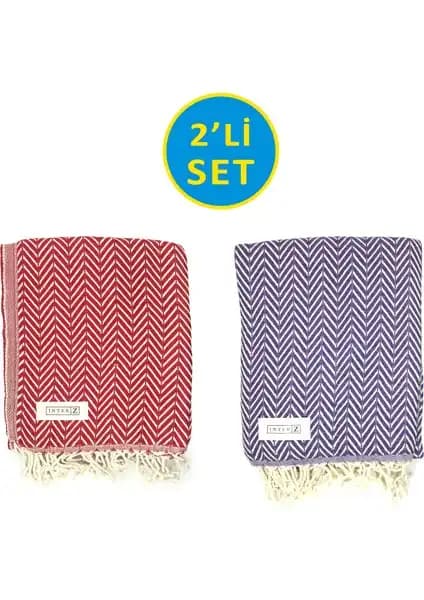 INTER Z 2'li Peştemal Plaj Havlusu Seti Yüksek Kalite ve Çok Yönlü Kullanım Özellikleri