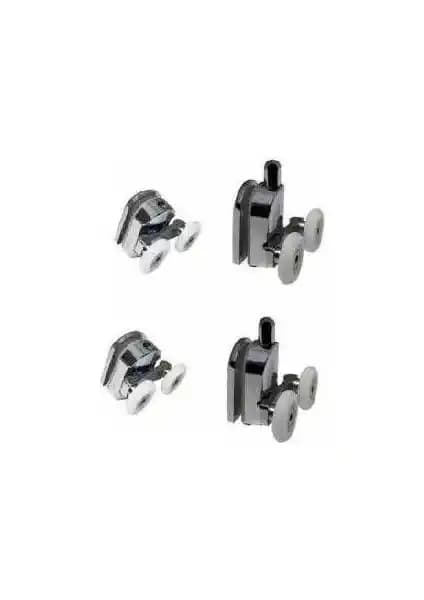 Işıltı Lüx Duşakabin Tekerleği: Krom Kaplama ve Çift Rulmanlı Dayanıklı Tasarım