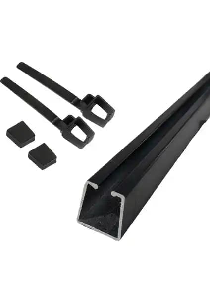 İzen Rustik Perde Askısı İçin Alüminyum Ray ve Kapak Seti Dayanıklı ve Estetik Perde Çözümü