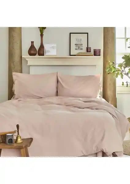 Karaca Home 4 Element Blush Çift Kişilik Nevresim Takımı Doğal Pamuk ve Şık Tasarım