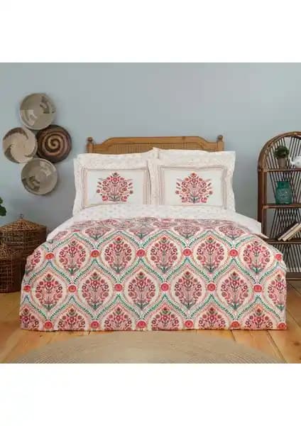 Karaca Home Carmenta Kiremit Çift Kişilik Pamuk Nevresim Takımı 200x220 cm