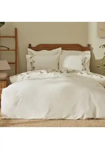 Karaca Home Nancy %100 Pamuk Çift Kişilik Nakışlı Nevresim Takımı Yatak Odası Dekorasyonuna Zarif Dokunuş