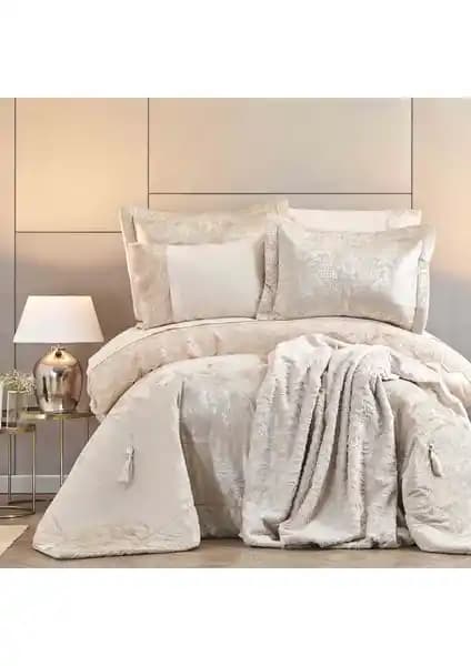 Karaca Home Valeria Best Gold 8 Parça Çeyiz Seti Modern ve Şık Yatak Odası Dekorasyonu İçin